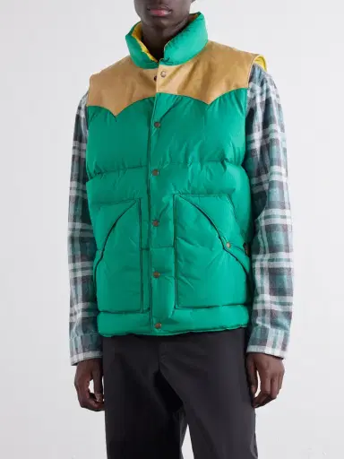 Polo Ralph Lauren Leather-Trimmed Ripstop Gilet - Men | Thumbnail 3