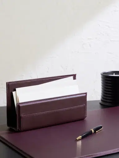 Ralph Lauren Home Brennan Leather Letter Rack Organiser - Men | Thumbnail 2 Ralph Lauren Home Brennan Leather Letter Rack Organiser - Men | Thumbnail 2
