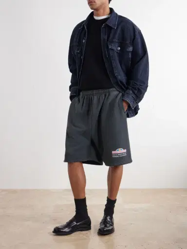 Willy Chavarria Straight-Leg Printed Cotton-Jersey Shorts - Men | Thumbnail 2 Willy Chavarria Straight-Leg Printed Cotton-Jersey Shorts - Men | Thumbnail 2