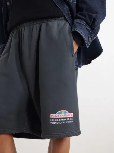 Willy Chavarria Straight-Leg Printed Cotton-Jersey Shorts - Men | Thumbnail 5 Willy Chavarria Straight-Leg Printed Cotton-Jersey Shorts - Men | Thumbnail 5