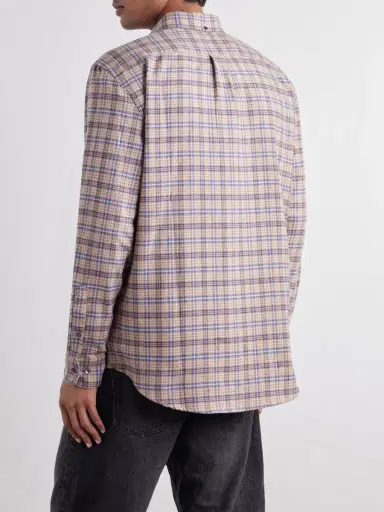 Portuguese Flannel Cedar Checked Cotton-Flannel Shirt - Men | Thumbnail 4 Portuguese Flannel Cedar Checked Cotton-Flannel Shirt - Men | Thumbnail 4