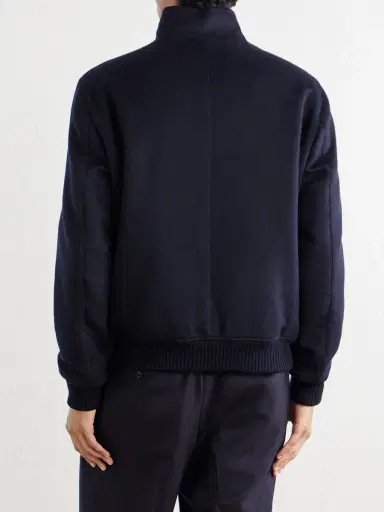 Thom Sweeney Wool and Cashmere-Blend Flannel Bomber Jacket - Men | Thumbnail 4 Thom Sweeney Wool and Cashmere-Blend Flannel Bomber Jacket - Men | Thumbnail 4