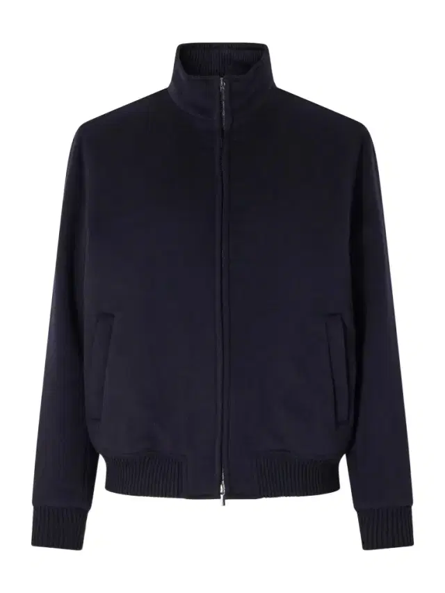 Thom Sweeney Wool and Cashmere-Blend Flannel Bomber Jacket - Men