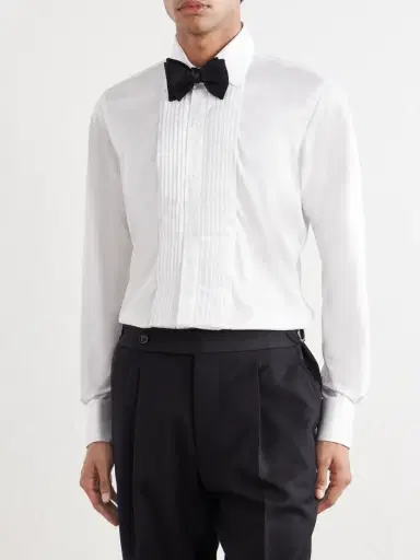 Thom Sweeney Duke of York Cotton and Tencel-Blend Poplin Shirt - Men | Thumbnail 3 Thom Sweeney Duke of York Cotton and Tencel-Blend Poplin Shirt - Men | Thumbnail 3