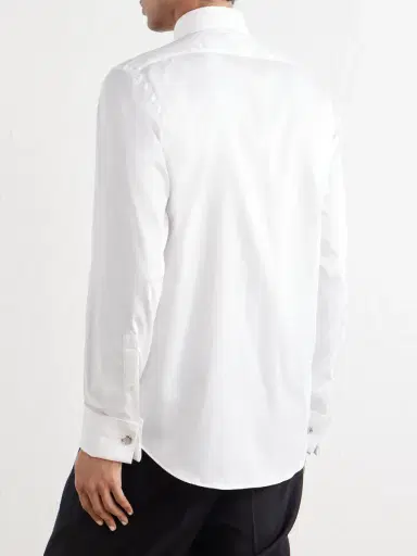 Thom Sweeney Duke of York Cotton and Tencel-Blend Poplin Shirt - Men | Thumbnail 4 Thom Sweeney Duke of York Cotton and Tencel-Blend Poplin Shirt - Men | Thumbnail 4