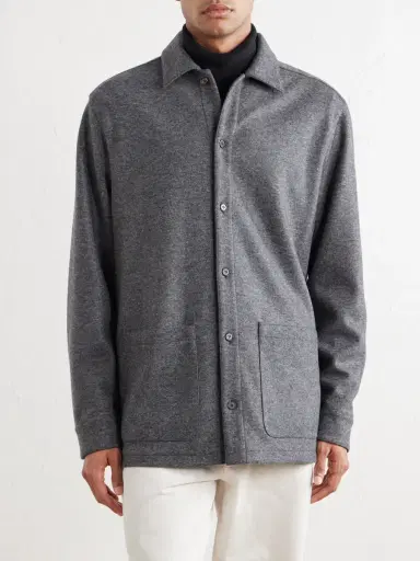 Thom Sweeney Cashmere-Blend Overshirt - Men | Thumbnail 3 Thom Sweeney Cashmere-Blend Overshirt - Men | Thumbnail 3