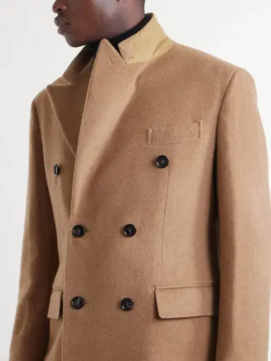 De Petrillo Double-Breasted Camel Hair Coat - Men | Thumbnail 5