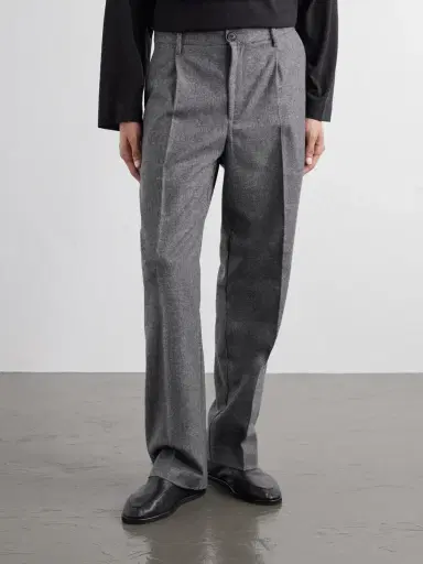 Portuguese Flannel Terroir Straight-Leg Pleated Wool-Twill Trousers - Men | Thumbnail 3 Portuguese Flannel Terroir Straight-Leg Pleated Wool-Twill Trousers - Men | Thumbnail 3