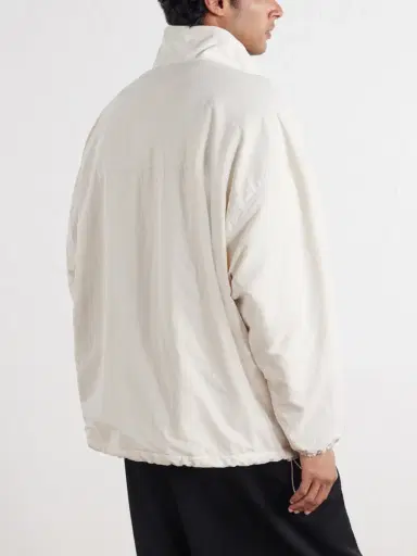 Willy Chavarria Appliquéd Fleece-Lined Shell Half-Zip Jacket - Men | Thumbnail 4