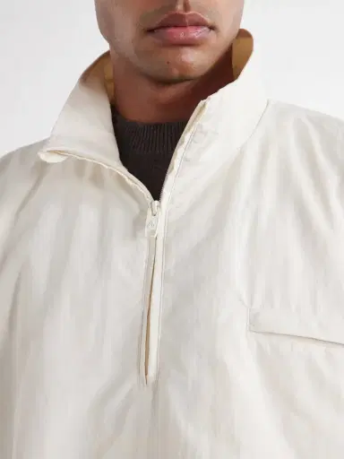 Willy Chavarria Appliquéd Fleece-Lined Shell Half-Zip Jacket - Men | Thumbnail 5
