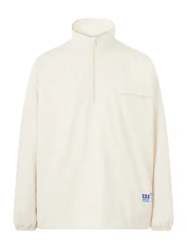 Willy Chavarria Appliquéd Fleece-Lined Shell Half-Zip Jacket - Men | Thumbnail 1