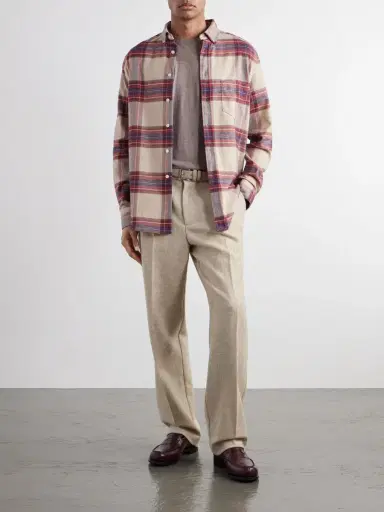 Portuguese Flannel Terroir Straight-Leg Pleated Wool-Twill Trousers - Men | Thumbnail 2 Portuguese Flannel Terroir Straight-Leg Pleated Wool-Twill Trousers - Men | Thumbnail 2