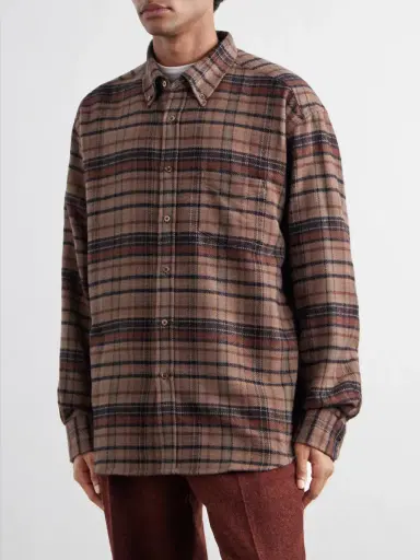 Portuguese Flannel Stalia Checked Cotton-Flannel Shirt - Men | Thumbnail 3 Portuguese Flannel Stalia Checked Cotton-Flannel Shirt - Men | Thumbnail 3