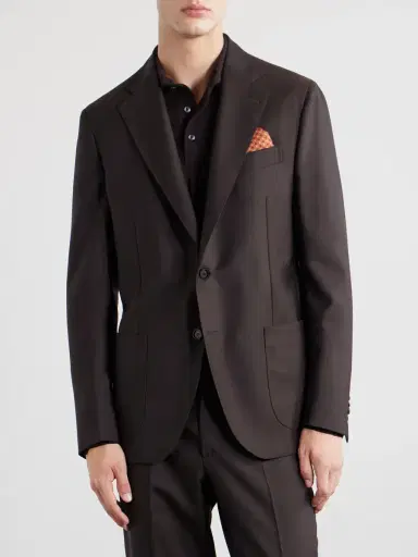 De Petrillo Posillipo Virgin Wool-Twill Suit Jacket - Men | Thumbnail 3 De Petrillo Posillipo Virgin Wool-Twill Suit Jacket - Men | Thumbnail 3