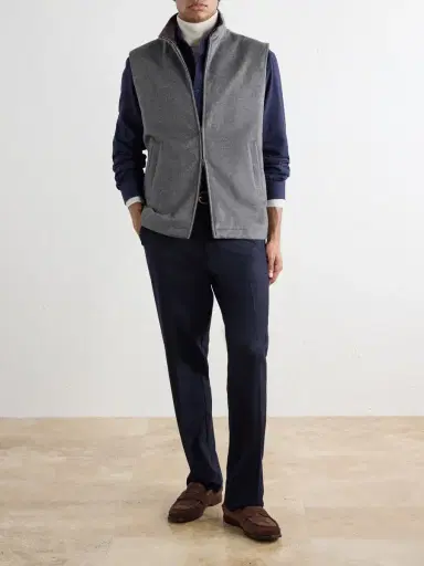 HERNO Wool and Cashmere-Blend Vest - Men | Thumbnail 2