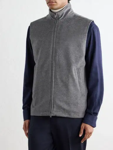 HERNO Wool and Cashmere-Blend Vest - Men | Thumbnail 3