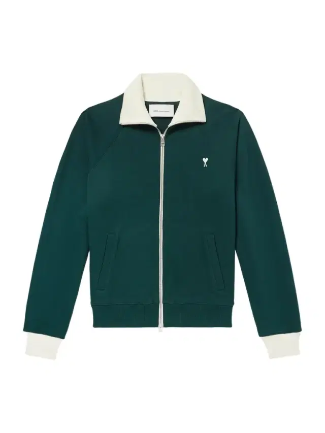 AMI PARIS Logo-Embroidered Cotton-Jersey Zip-Up Sweatshirt - Men