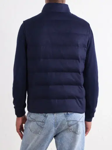 ELEVENTY Reversible Padded Cashmere-Blend and Wool-Blend Gilet - Men | Thumbnail 4 ELEVENTY Reversible Padded Cashmere-Blend and Wool-Blend Gilet - Men | Thumbnail 4