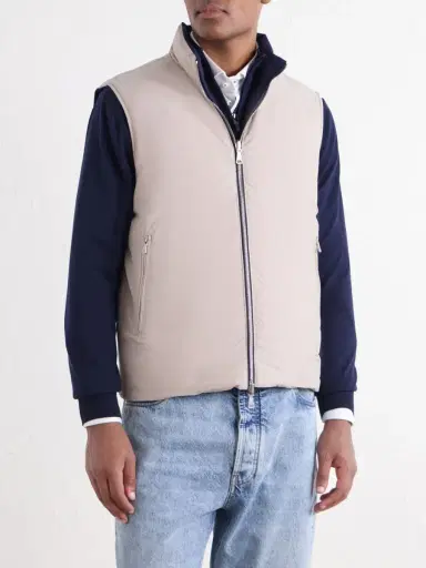 ELEVENTY Reversible Padded Cashmere-Blend and Wool-Blend Gilet - Men | Thumbnail 5 ELEVENTY Reversible Padded Cashmere-Blend and Wool-Blend Gilet - Men | Thumbnail 5