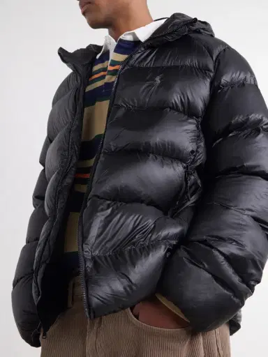 Polo Ralph Lauren Logo-Embroidered Shell Hooded Down Jacket - Men | Thumbnail 5 Polo Ralph Lauren Logo-Embroidered Shell Hooded Down Jacket - Men | Thumbnail 5