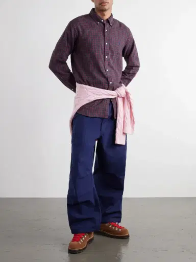 Polo Ralph Lauren Logo-Embroidered Checked Cotton Shirt - Men | Thumbnail 2 Polo Ralph Lauren Logo-Embroidered Checked Cotton Shirt - Men | Thumbnail 2