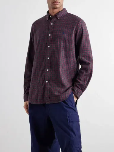 Polo Ralph Lauren Logo-Embroidered Checked Cotton Shirt - Men | Thumbnail 3 Polo Ralph Lauren Logo-Embroidered Checked Cotton Shirt - Men | Thumbnail 3
