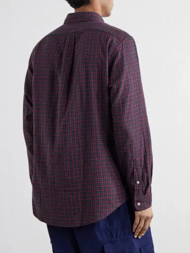 Polo Ralph Lauren Logo-Embroidered Checked Cotton Shirt - Men | Thumbnail 4 Polo Ralph Lauren Logo-Embroidered Checked Cotton Shirt - Men | Thumbnail 4