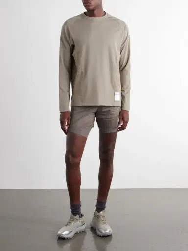 Satisfy Logo-Appliquéd Ghostfleece™ Octa® Running Top - Men | Thumbnail 2 Satisfy Logo-Appliquéd Ghostfleece™ Octa® Running Top - Men | Thumbnail 2