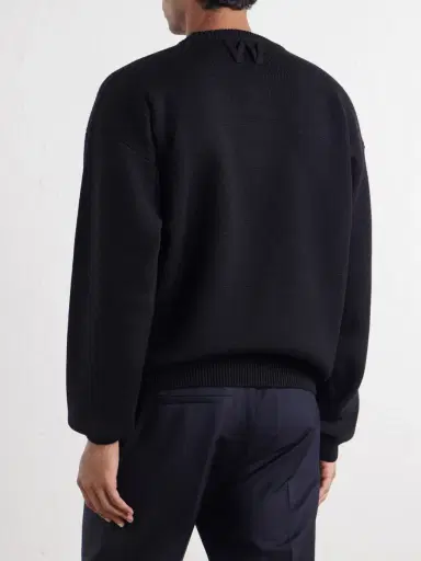 Willy Chavarria Embroidered Wool Sweater - Men | Thumbnail 4 Willy Chavarria Embroidered Wool Sweater - Men | Thumbnail 4