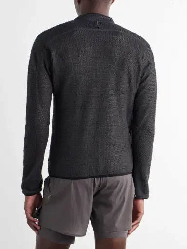 Satisfy Logo-Print FuzzFleece™ Half‑Zip Running Top - Men | Thumbnail 4