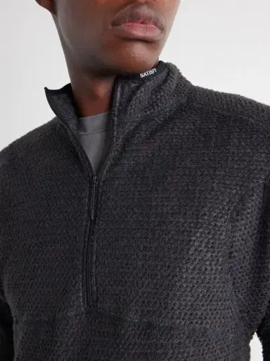 Satisfy Logo-Print FuzzFleece™ Half‑Zip Running Top - Men | Thumbnail 5