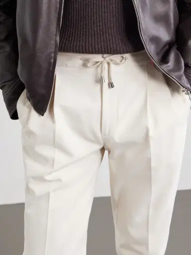 De Petrillo Straight-Leg Pleated Cotton-Twill Trousers - Men | Thumbnail 5 De Petrillo Straight-Leg Pleated Cotton-Twill Trousers - Men | Thumbnail 5