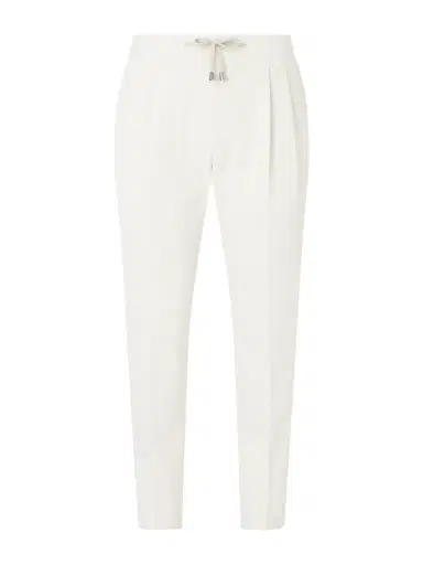 De Petrillo Straight-Leg Pleated Cotton-Twill Trousers - Men | Thumbnail 1 De Petrillo Straight-Leg Pleated Cotton-Twill Trousers - Men | Thumbnail 1
