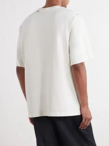 Willy Chavarria Ciudame Madresita Printed Distressed Cotton-Jersey T-Shirt - Men | Thumbnail 4 Willy Chavarria Ciudame Madresita Printed Distressed Cotton-Jersey T-Shirt - Men | Thumbnail 4