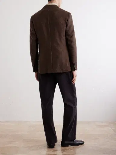 De Petrillo Posillipo Wool and Cashmere-Blend Herringbone Blazer - Men | Thumbnail 4