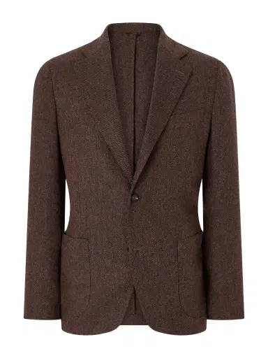 De Petrillo Posillipo Wool and Cashmere-Blend Herringbone Blazer - Men | Thumbnail 1