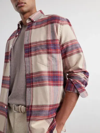 Portuguese Flannel Sabela Checked Cotton-Flannel Shirt - Men | Thumbnail 5 Portuguese Flannel Sabela Checked Cotton-Flannel Shirt - Men | Thumbnail 5