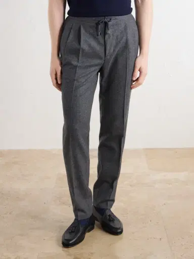 De Petrillo Straight-Leg Wool and Cashmere-Blend Drawstring Suit Trousers - Men | Thumbnail 3 De Petrillo Straight-Leg Wool and Cashmere-Blend Drawstring Suit Trousers - Men | Thumbnail 3