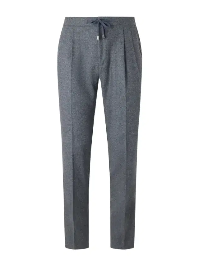 De Petrillo Straight-Leg Wool and Cashmere-Blend Drawstring Suit Trousers - Men