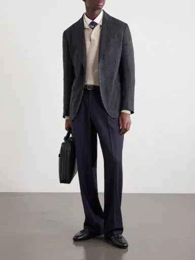 De Petrillo Faro Wool and Cashmere-Blend Blazer - Men | Thumbnail 2 De Petrillo Faro Wool and Cashmere-Blend Blazer - Men | Thumbnail 2