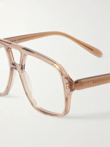 Loewe Slim Rectangular Aviator-Style Acetate Glasses - Men | Thumbnail 5 Loewe Slim Rectangular Aviator-Style Acetate Glasses - Men | Thumbnail 5