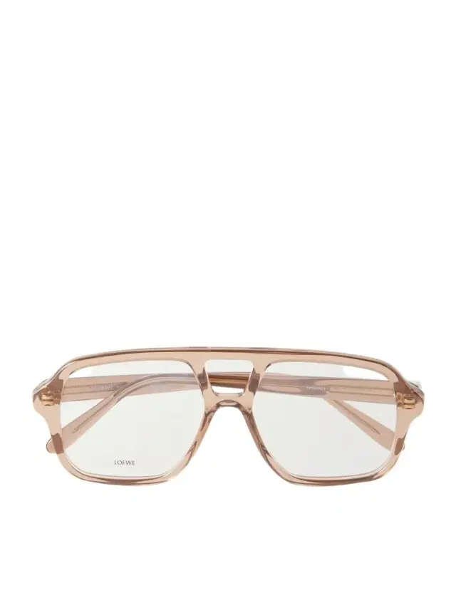 Loewe Slim Rectangular Aviator-Style Acetate Glasses - Men