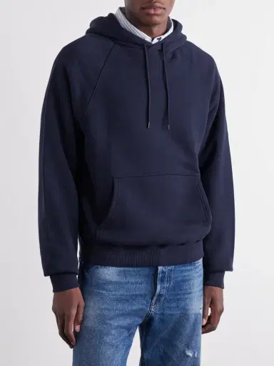 A.P.C. Thimothe Cotton-Jersey Hoodie - Men | Thumbnail 3 A.P.C. Thimothe Cotton-Jersey Hoodie - Men | Thumbnail 3