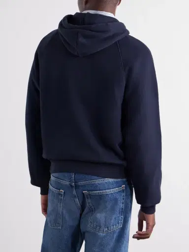 A.P.C. Thimothe Cotton-Jersey Hoodie - Men | Thumbnail 4 A.P.C. Thimothe Cotton-Jersey Hoodie - Men | Thumbnail 4