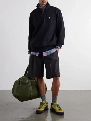 Polo Ralph Lauren Logo-Embroidered Cotton-Blend Half-Zip Sweatshirt - Men | Thumbnail 2 Polo Ralph Lauren Logo-Embroidered Cotton-Blend Half-Zip Sweatshirt - Men | Thumbnail 2