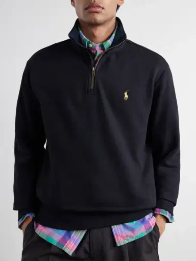 Polo Ralph Lauren Logo-Embroidered Cotton-Blend Half-Zip Sweatshirt - Men | Thumbnail 5 Polo Ralph Lauren Logo-Embroidered Cotton-Blend Half-Zip Sweatshirt - Men | Thumbnail 5