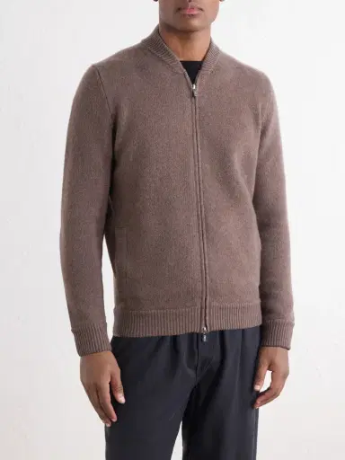 FEDELI Berkley Wool and Cashmere-Blend Zip-Up Sweater - Men | Thumbnail 3 FEDELI Berkley Wool and Cashmere-Blend Zip-Up Sweater - Men | Thumbnail 3