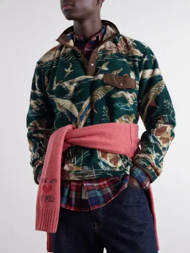 Polo Ralph Lauren Camouflage-Print Flannel Sweater - Men | Thumbnail 5