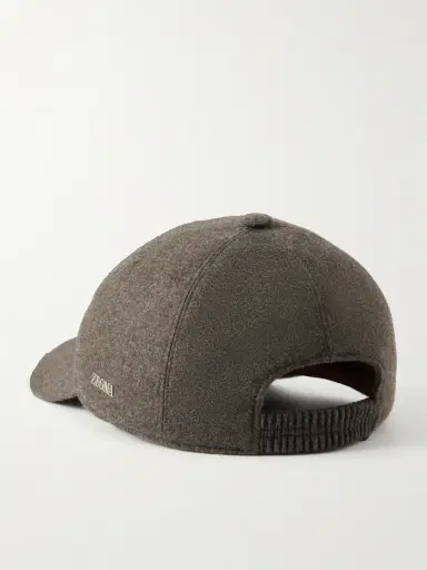 Zegna Oasi Logo-Embellished Cashmere Baseball Cap - Men | Thumbnail 4 Zegna Oasi Logo-Embellished Cashmere Baseball Cap - Men | Thumbnail 4