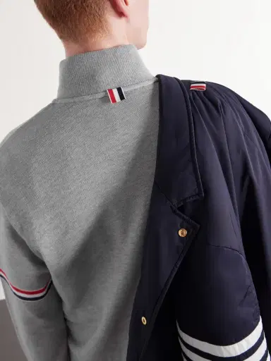 Thom Browne Cotton-Piqué Sweatshirt - Men | Thumbnail 5 Thom Browne Cotton-Piqué Sweatshirt - Men | Thumbnail 5